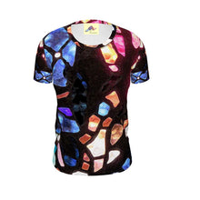 Load image into Gallery viewer, T-shirt Glas-in-lood Blauw/bruin
